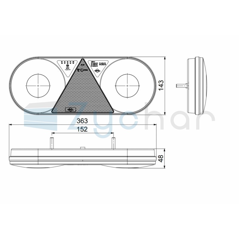 Lampa zespolona tylna Stella LZD 2551 PRAWA