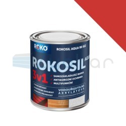 Farba nawierzchniowa Rokosil Aqua 3w1 RK 612 / 8140 Jasnoczerwony - 0.75KG
