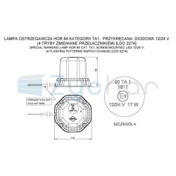 Lampa ostrzegawcza LDO 2274
