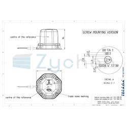 LDO 2277 rooster warning lamp with remote control
