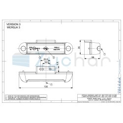 Blue warning lamp LDO 2781