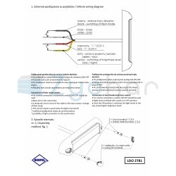 Blue warning lamp LDO 2781