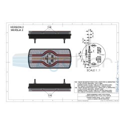EMA LZD 2540 combination lamp, side license plate light