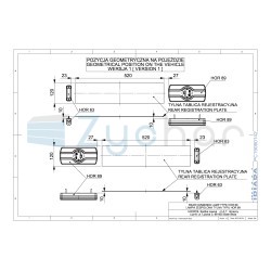 EMA LZD 2540 combination lamp, side license plate light