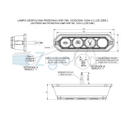 Lampa zespolona przednia LZD 2265