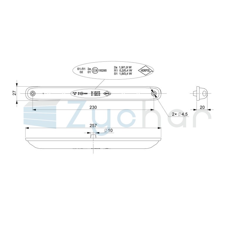 Lampa zespolona tylna LZD 2246