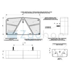 Lampa zespolona LZT 204 z 2 kierunkami - prawa
