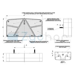 Lampa zespolona LZT 206 z 2 kierunkami - Lewa
