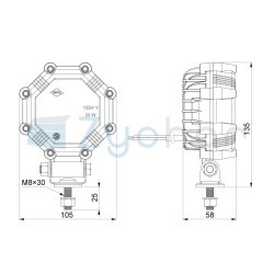 Lampa robocza LRD 2983 SLIM