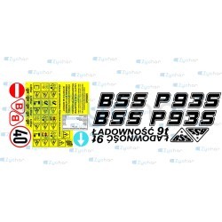 Naklejki przyczepa Brandys BSS P93S