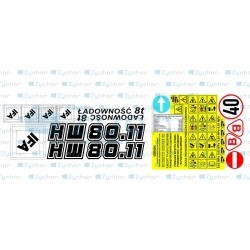 Naklejki przyczepa IFA HW 80.11