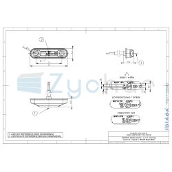 Lampa obrysowa typu SLIM LD 2438