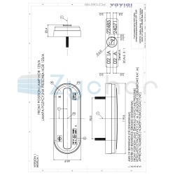 Lampa pozycyjna z wieszakiem i odblaskiem LD 2773