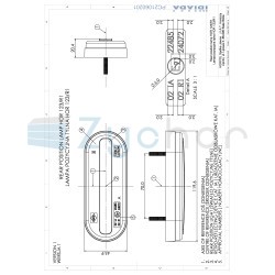 Lampa pozycyjna z wieszakiem i odblaskiem LD 2775