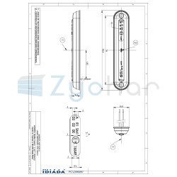 Lampa obrysowa typu SLIM ze światłowodem LD 2332