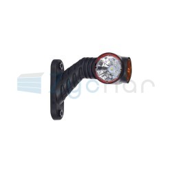 Lampa obrysowa potrójna na wysięgniku ukośnym, krótkim LD 2181. LEWA