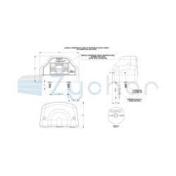Lampa oświetlenia tablicy rejestracyjnej LTD 229