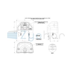 Lampa oświetlenia tablicy rejestracyjnej LTD 232