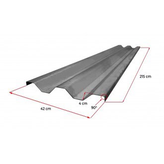 Blacha profilowana do profila 60x40 długość 215 cm wysokość 42 cm