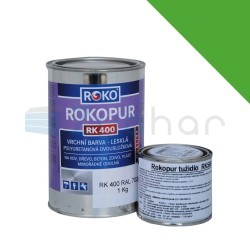 Farba poliuretanowa 1 kg RAL 6018 (ZIELONY GROSZEK - Deutz)