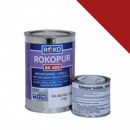 Farba poliuretanowa 1 kg RAL 3002 (CZERWONY - Pronar)