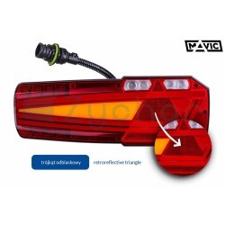 MAVIC LZD 2655 rear combination lamp with socket and reflective triangle