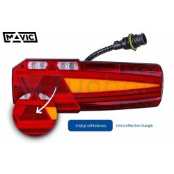 MAVIC LZD 2654 rear combination lamp with socket and reflective triangle