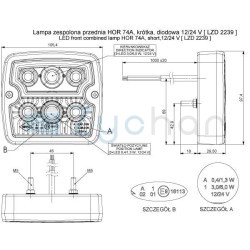 LZD 2239 combination lamp