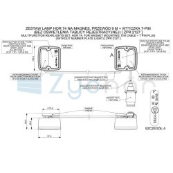 Set of ZPR 2127 combination lamps