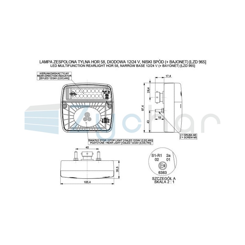 Lampa zespolona LZD 965
