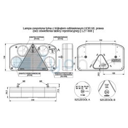 LZT 808 combination lamp