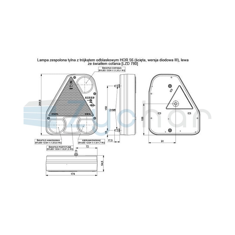LZD 780 combination lamp