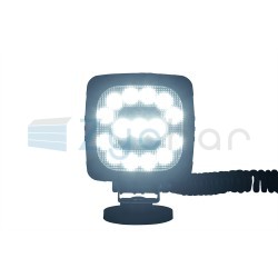 Work lamp with magnet and LRD 2685 cigarette lighter plug