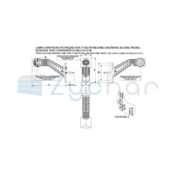 Obrysová lampa LD 2174, pravá