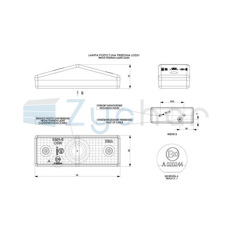 LO 251 marker bulb lamp