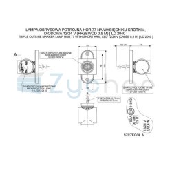 Obrysová lampa LD 2040