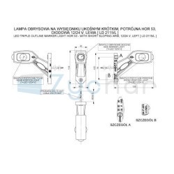 Obrysová lampa LD 2115L
