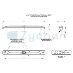 Obrysová lampa LD 997