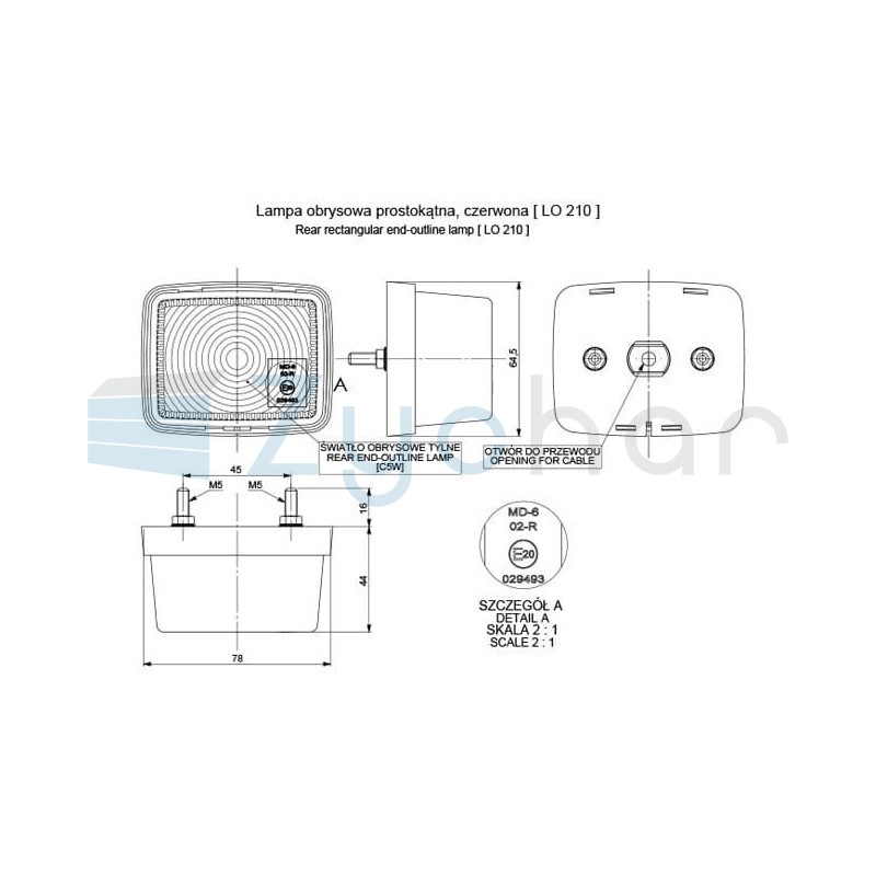 LO 210 marker lamp