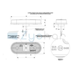 Obrysová lampa LD 634