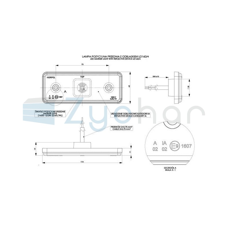 LD 1604 marker lamp