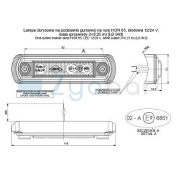 Lampa obrysowa LD 943