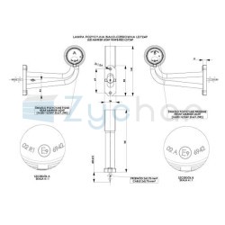 Obrysová lampa LD 724P