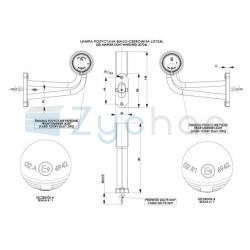 Obrysová lampa LD 724L