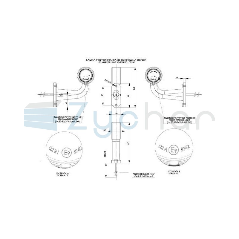 LD 723P marker lamp