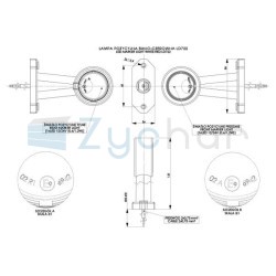 Obrysová lampa LD 722