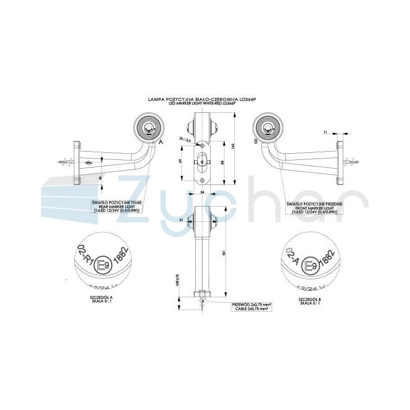 LD 366P marker lamp