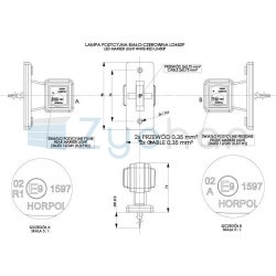 Lampa obrysowa LD 450P