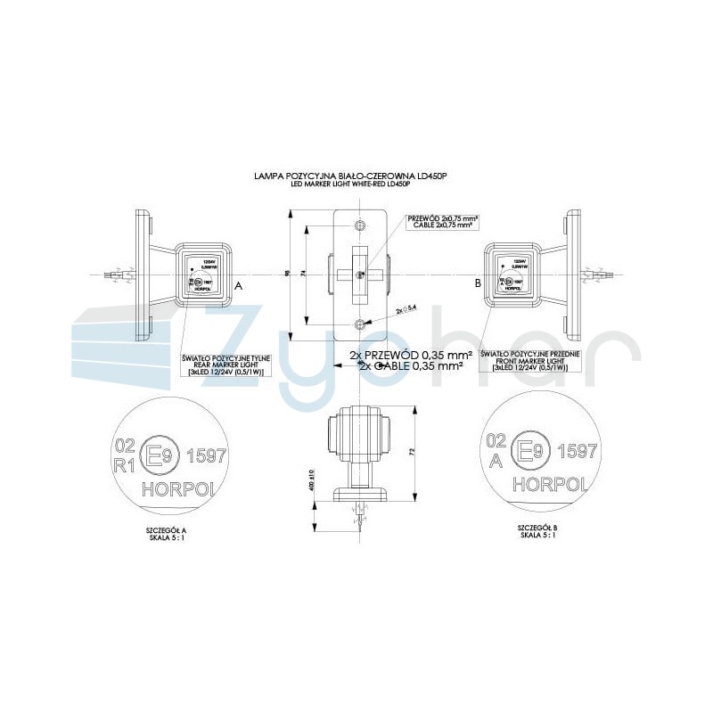 LD 450P marker lamp