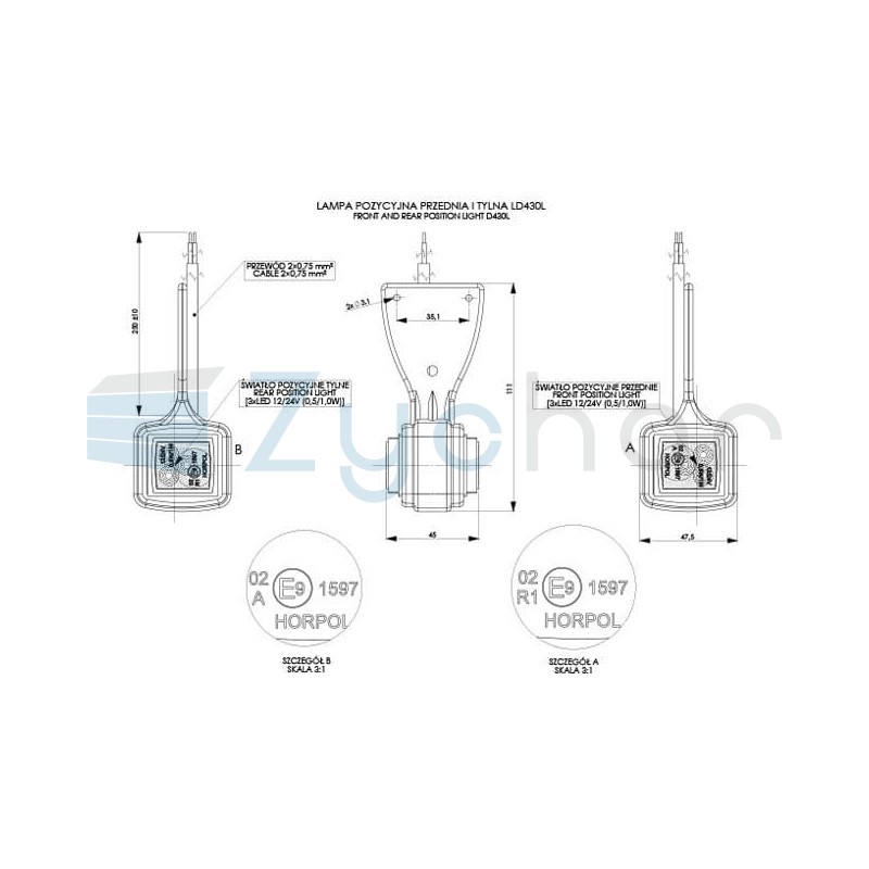 LD 430L marker lamp